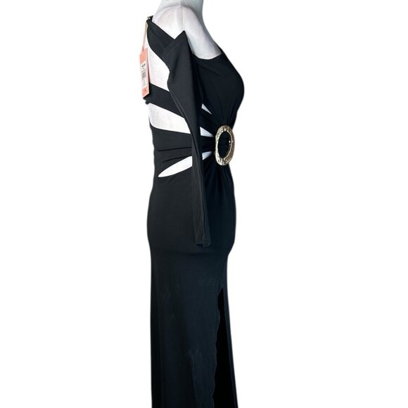 Cult Gaia Zinnie Gown in Black X-Small New Womens Long Sleeve Maxi Dress - Picture 6 of 16